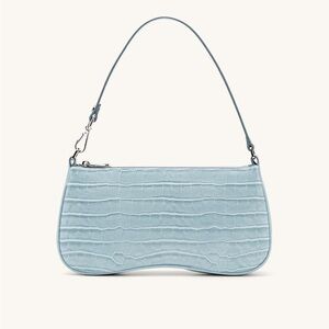 Eva Shoulder Handbag - Ice Croc, Blue